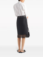 Röcke Woll- und Crinoline-Rock Prada Schwarz Femme