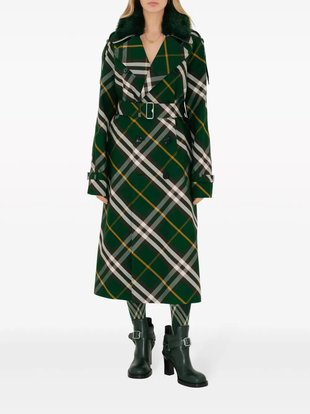Checked Trench Coat Burberry - Women – myCompañero
