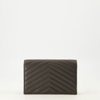 Imagen del bolso crossbody Monograma marrón de Saint Laurent para Mujer - Temporada Primavera-Verano 2026 - Vista Trasera