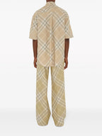 Camisas Camisa Xadrez Burberry Bege Homme