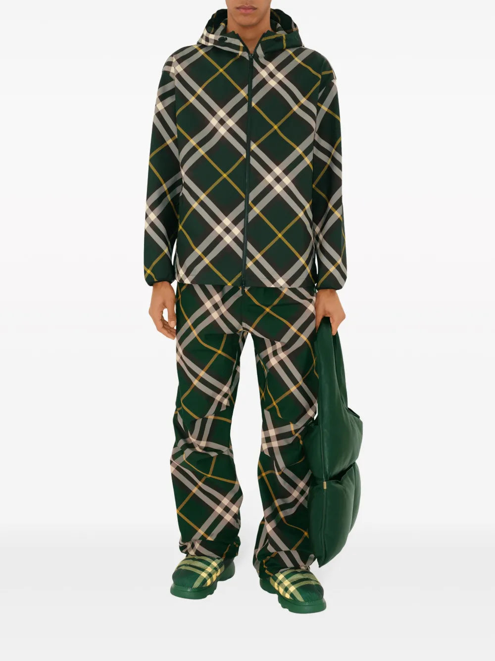 Chaquetas Cortaviento a Cuadros EKD Burberry Verde Homme