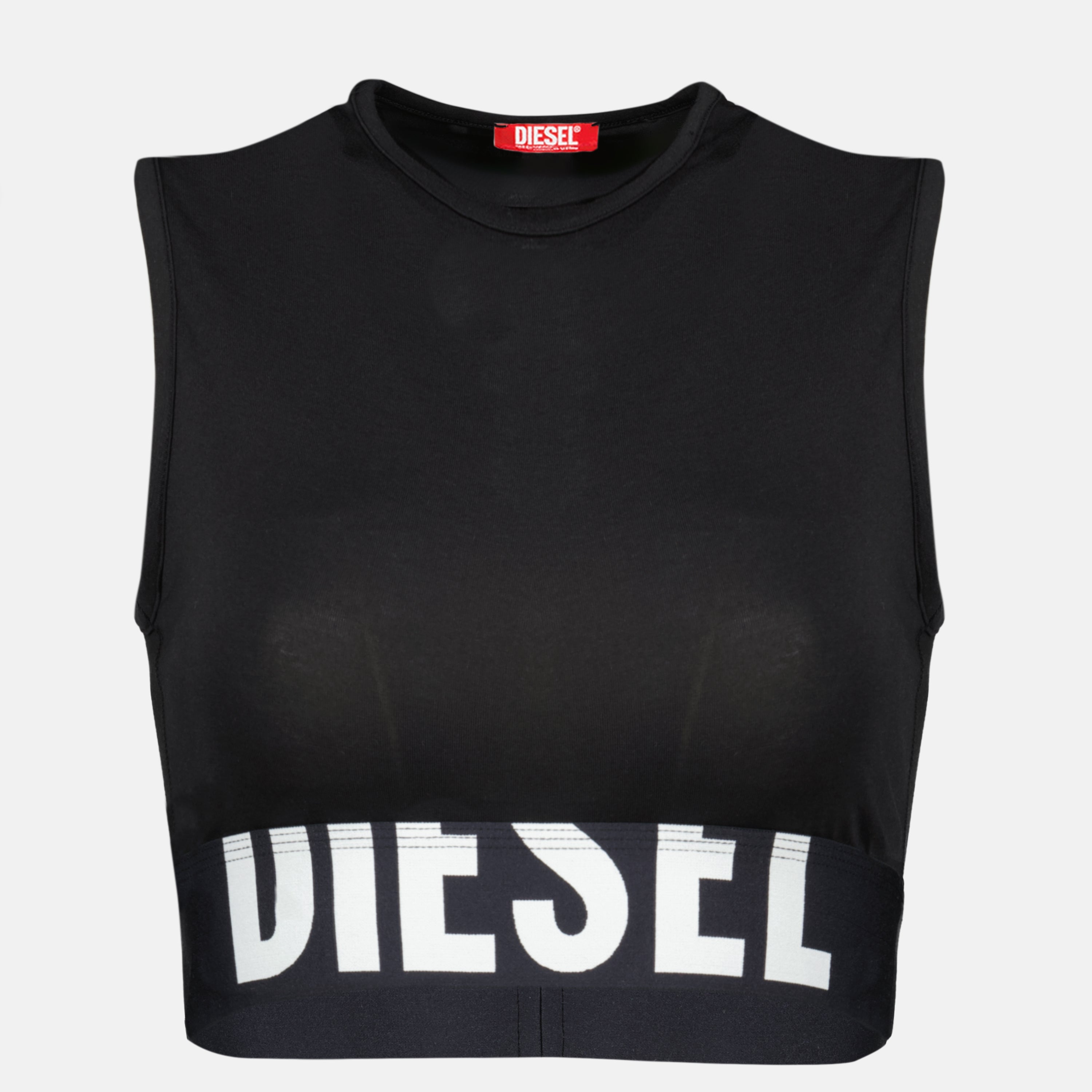 Tops Crop Top Ada-D-Pop Nero Diesel Noir Femme