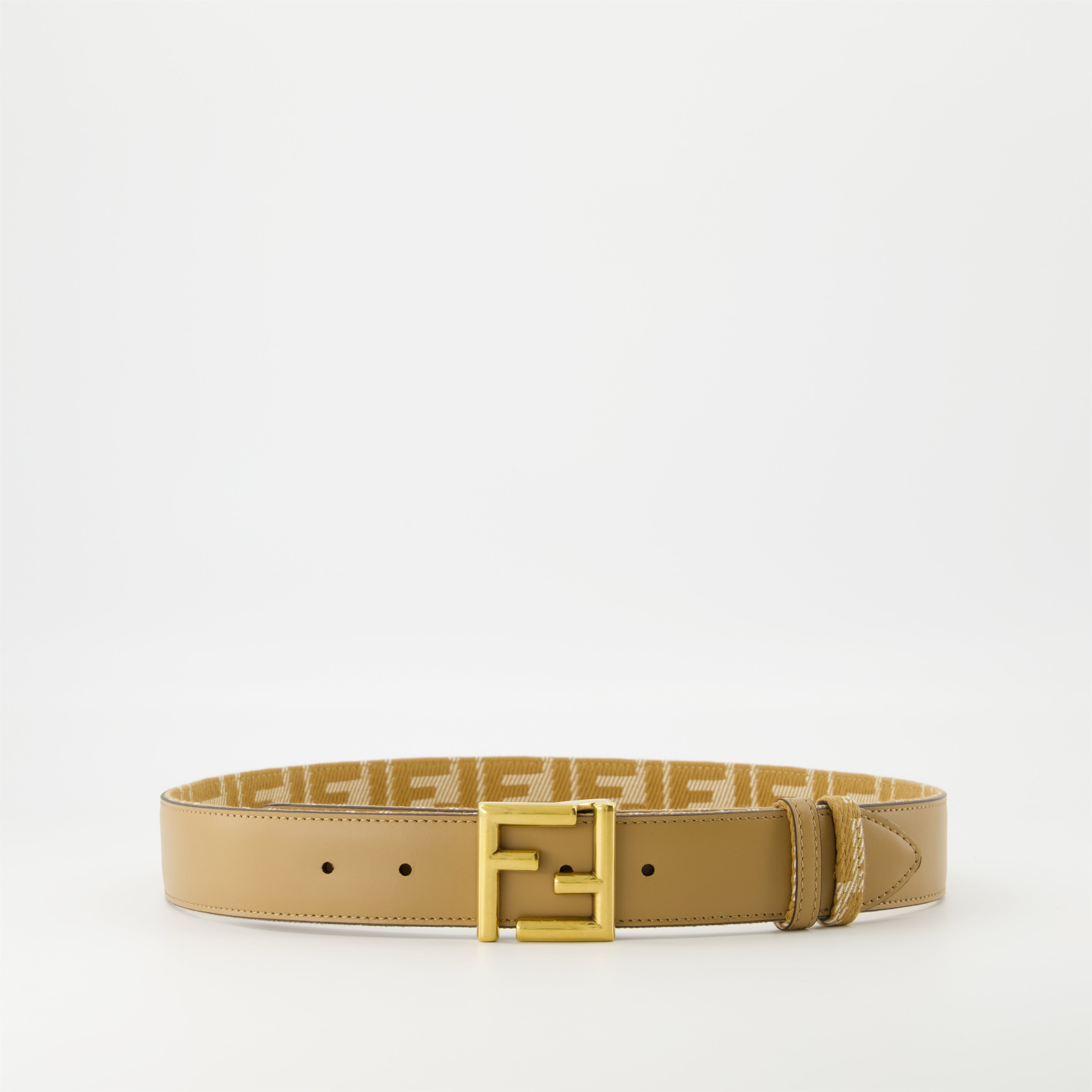 Ceintures Ceinture FF réversible Fendi Marron Femme
