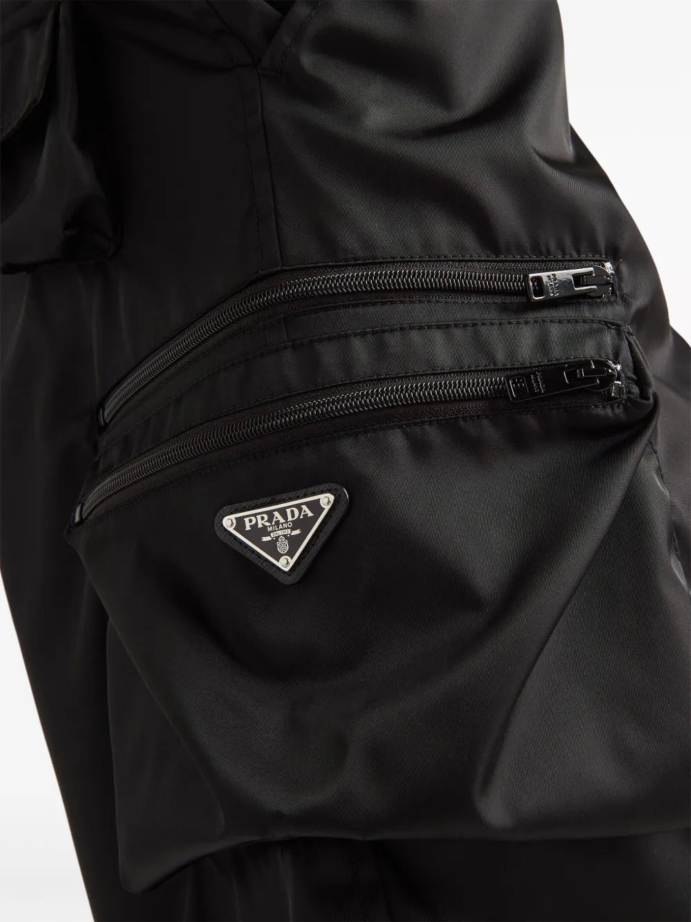 Shorts Short Cargo Prada Noir Homme