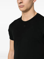 Tシャツ コントラスト Tシャツ リイシュー Courrèges 黒 男