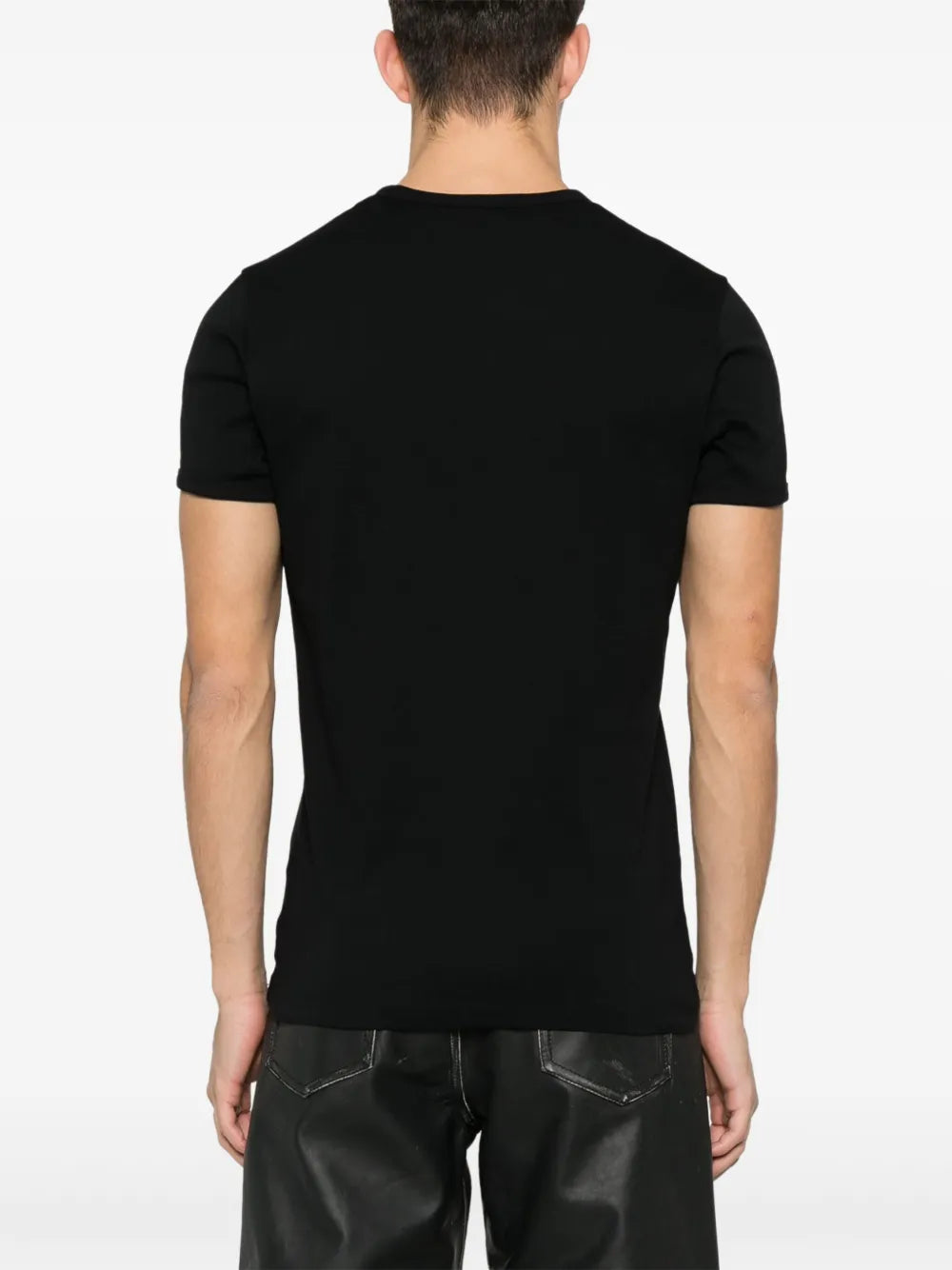 Camisetas T-shirt contraste Réédition Courrèges Preto Homme