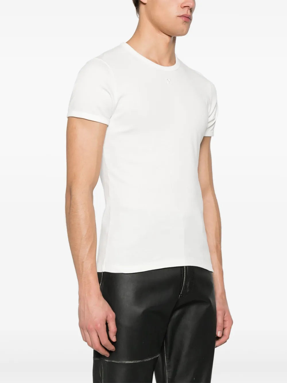 Camisetas T-shirt de Contraste Reedição Courrèges Branco Homme
