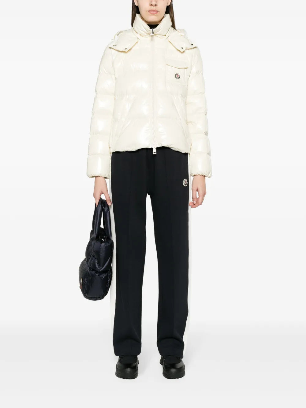 Pantalons Pantalon jogging à logo Moncler Bleu foncé Femme