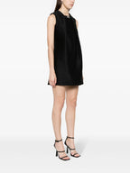 Kleider Schwarzes Wollkleid Versace Schwarz Femme