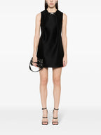 Kleider Schwarzes Wollkleid Versace Schwarz Femme