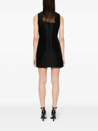 Kleider Schwarzes Wollkleid Versace Schwarz Femme