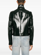 Chaquetas Reedición de Chaqueta de Vinilo Courrèges Verde Hombres