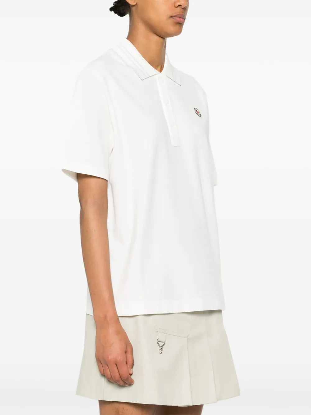 Poloshirts Logo Polo Moncler Weiß Femme