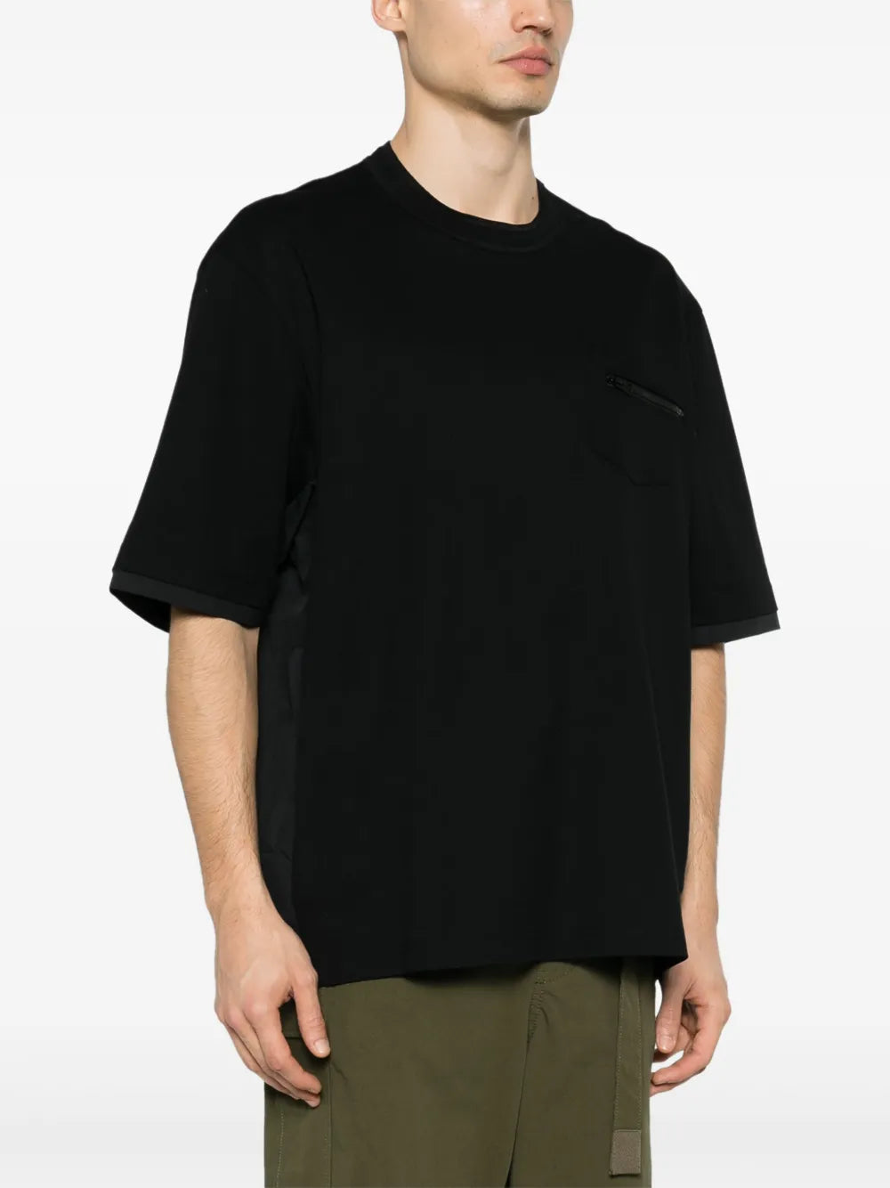T-shirts T-shirt à poche Sacai Noir Homme