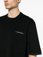 T-shirts T-shirt à poche Sacai Noir Homme