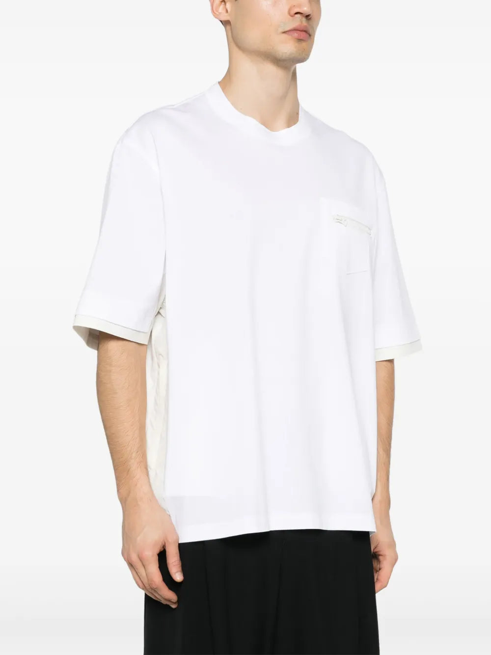 Camisetas T-shirt com Bolso Sacai Branco Homme