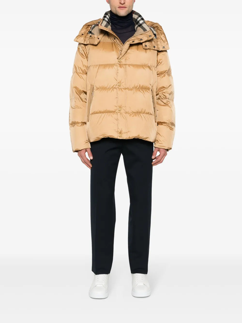 Mäntel Pufferjacke mit abnehmbaren Ärmeln Burberry Braun Homme