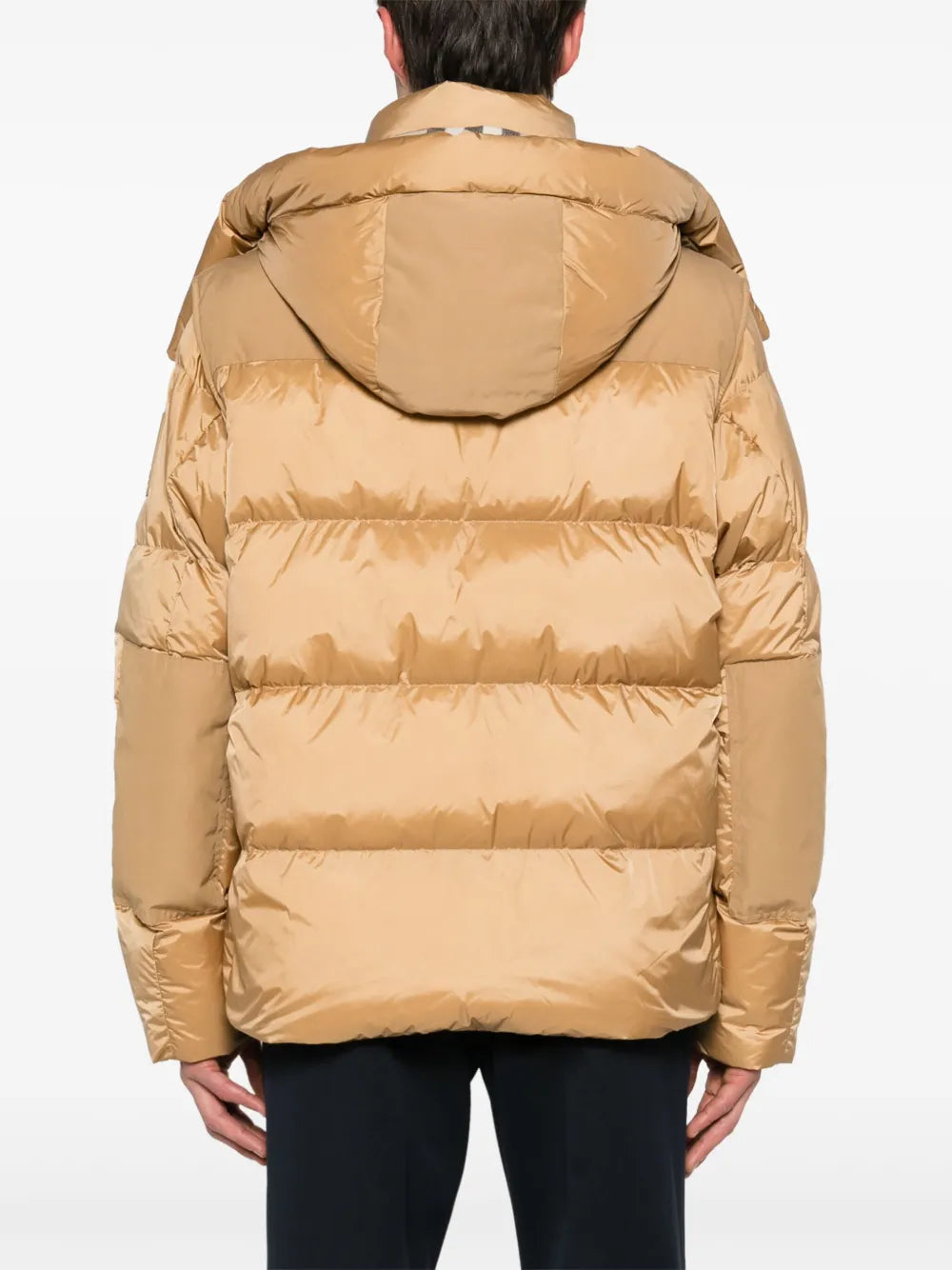 Mäntel Pufferjacke mit abnehmbaren Ärmeln Burberry Braun Homme
