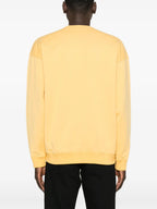 Sweatshirts Sweatshirt à logo brodé Saint Laurent Jaune Homme