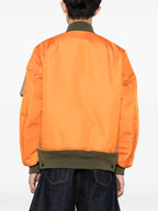 Vestes Bomber réversible en nylon Sacai Orange Homme