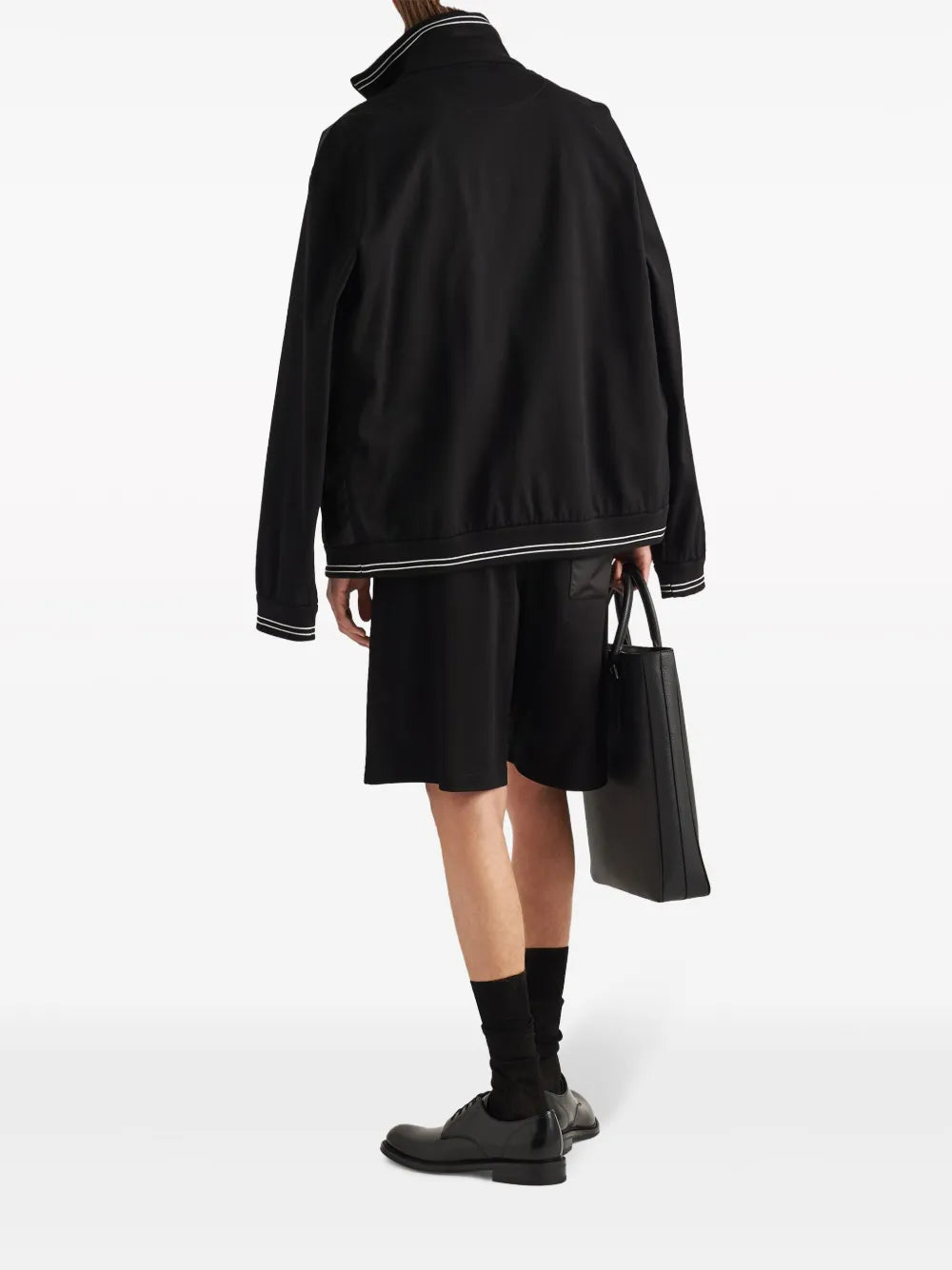 Jackets Re-Nylon Windbreaker Prada Black Homme