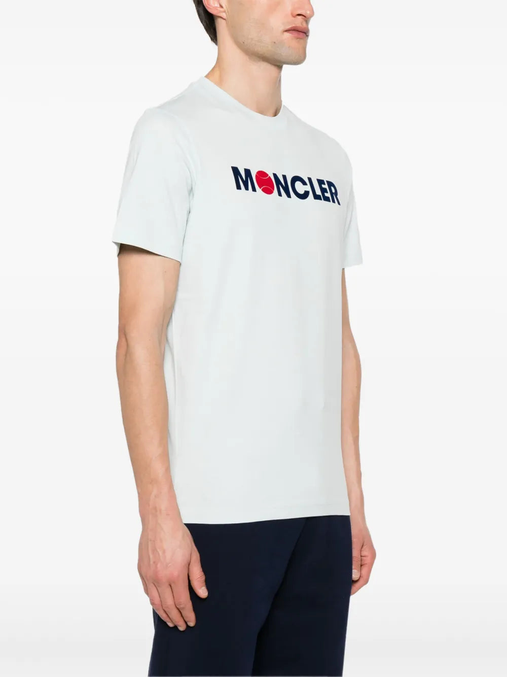 T-shirts Logo T-shirt Moncler Blue Man