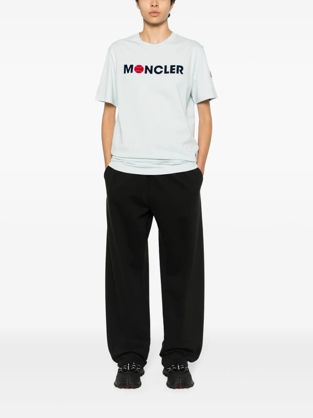 T-shirts Logo T-shirt Moncler Blue Man