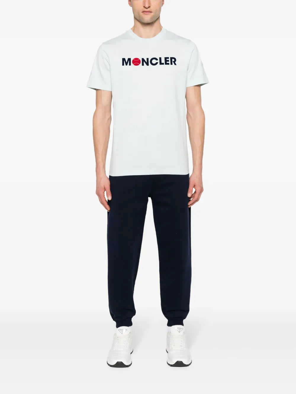 T-shirts Logo T-shirt Moncler Blue Man