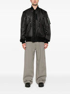 Jaquetas Bomber Reversível em Nylon Sacai Preto Homme