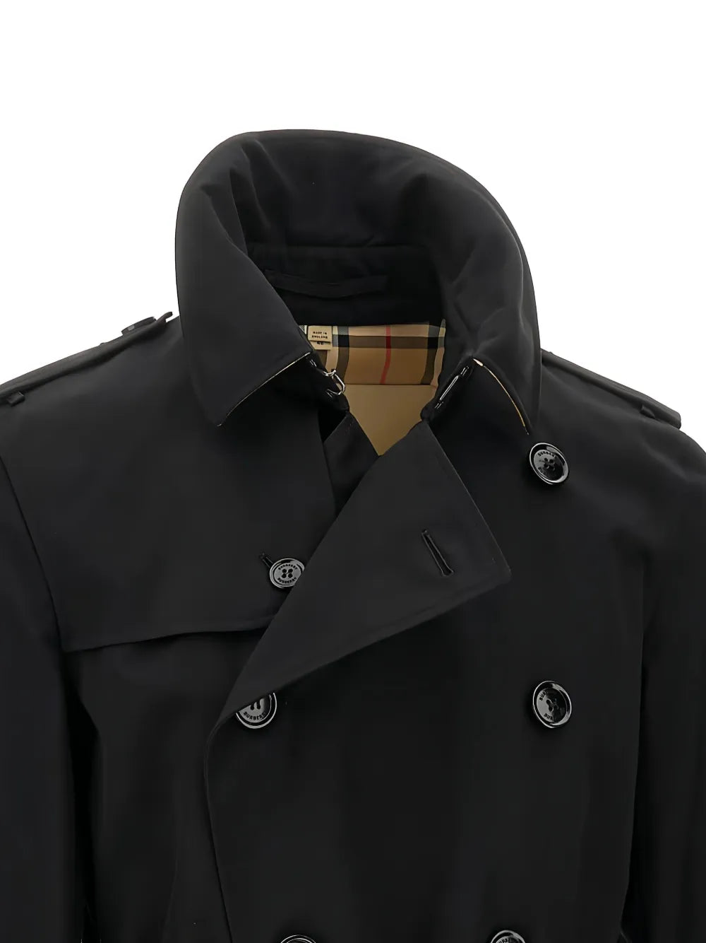 Coats Kensington Trench Burberry Black Homme