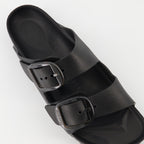 Chaussures ouvertes Sandali Arizona Big Buckle Birkenstock Noir Femme