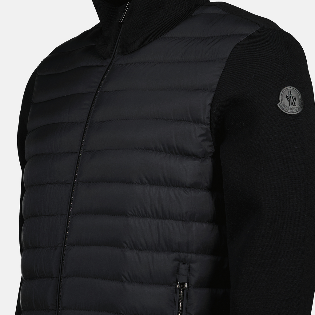 Jaquetas Casaco Interior em Tom Duplo Moncler Preto Homme