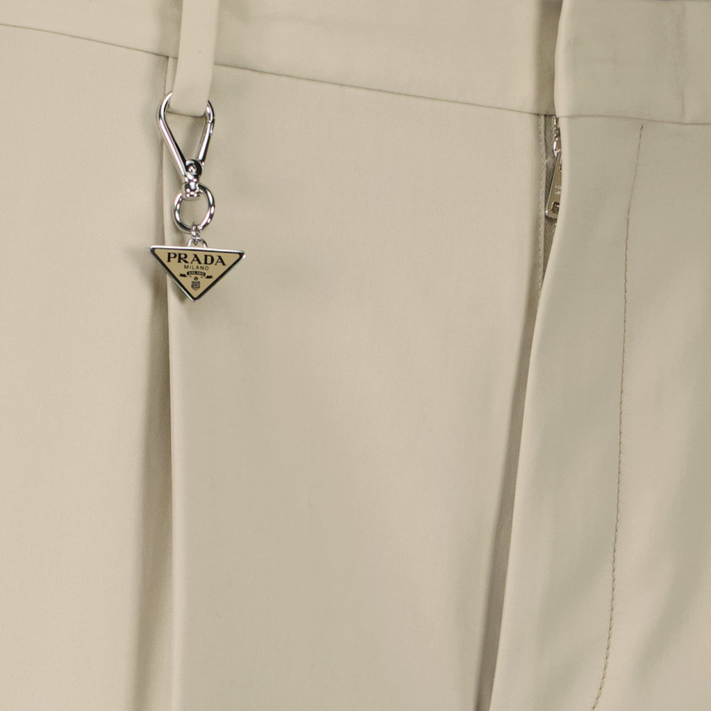 Pantalons 베이지 코튼 팬츠 Prada Beige Homme