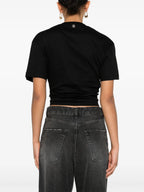 T-shirt T-shirt Piercing Rabanne Nero Femme