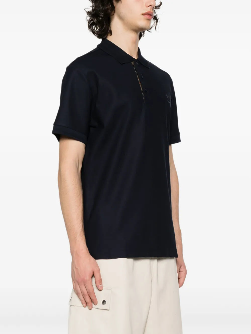 Polos Polo Eddie Burberry Bleu Homme