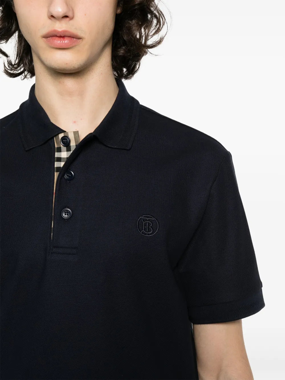 Polos Polo Eddie Burberry Bleu Homme