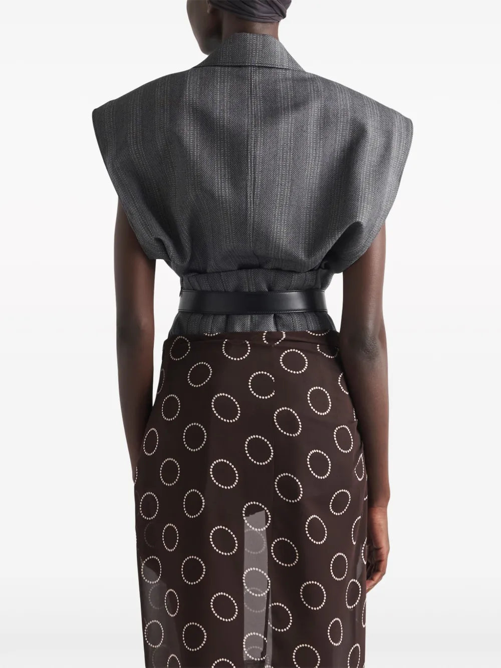 Vestes Gilet sans manches Prada Gris Femme