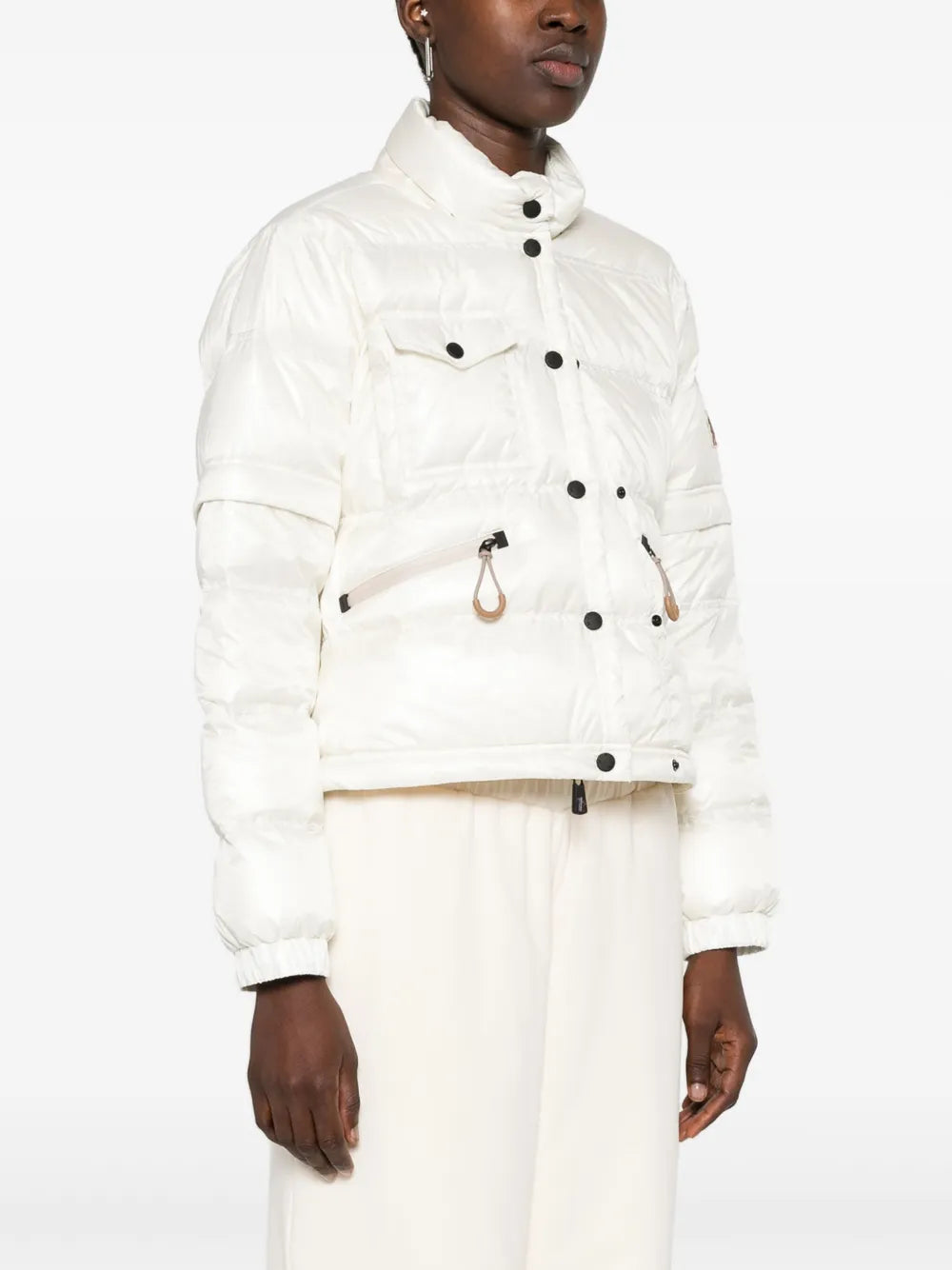 Mäntel Mauduit Bomber Daunenjacke Moncler Grenoble Weiß Femme