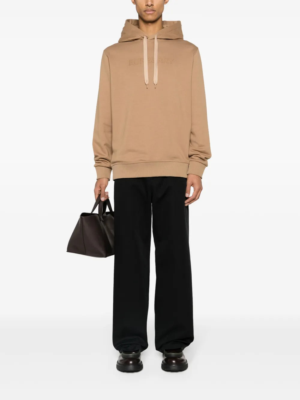 Sweatshirts Sweat à capuche à logo Burberry Marron Homme