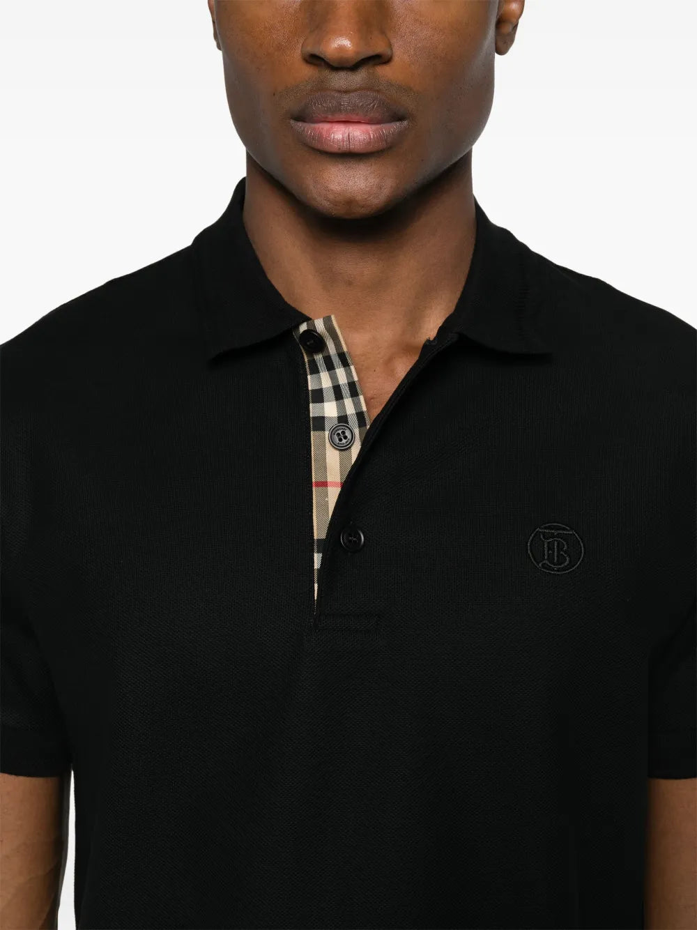 Polos Polo Eddie Burberry Noir Homme
