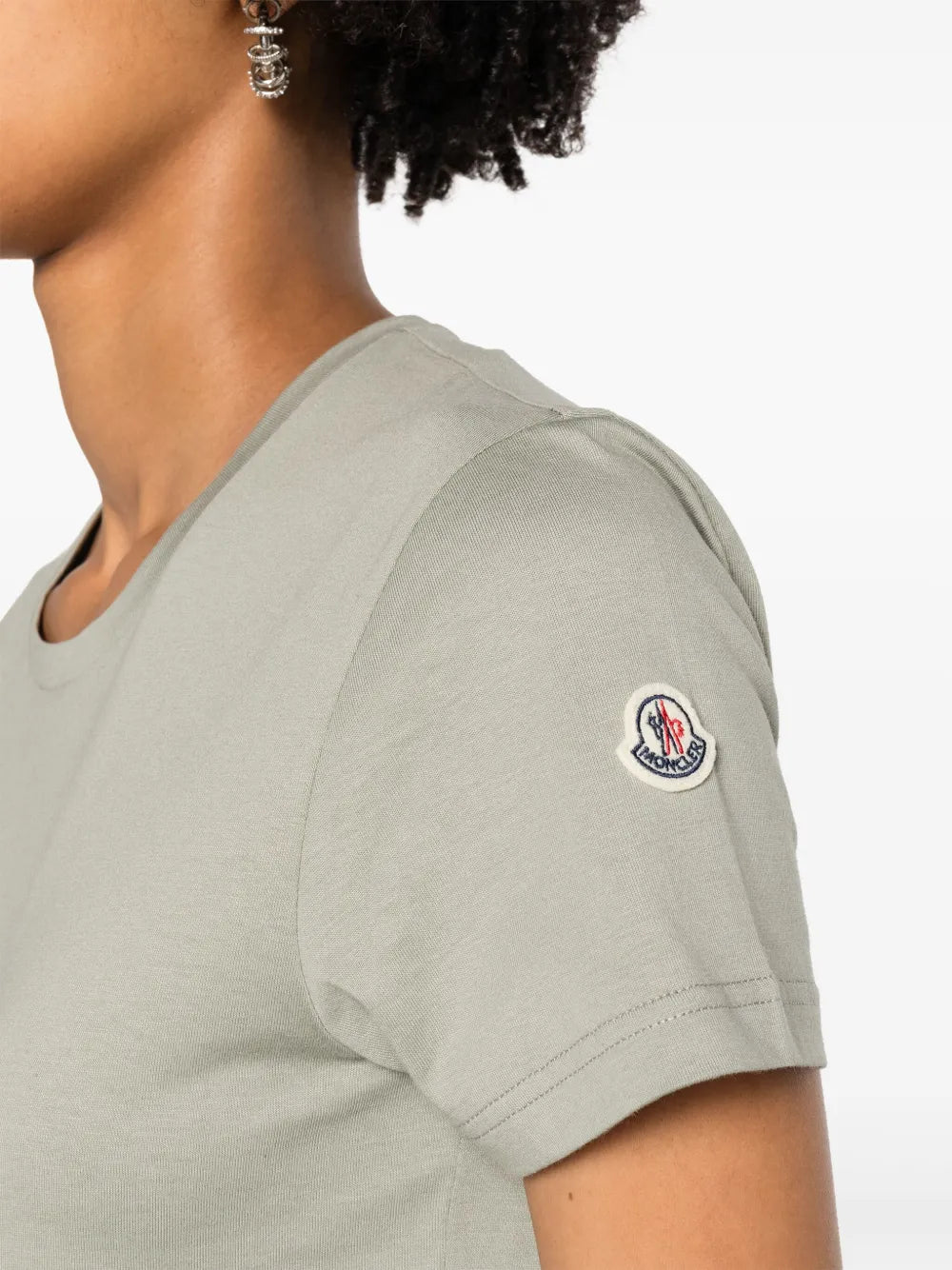T-shirt T-shirt con logo Moncler Verde Femme