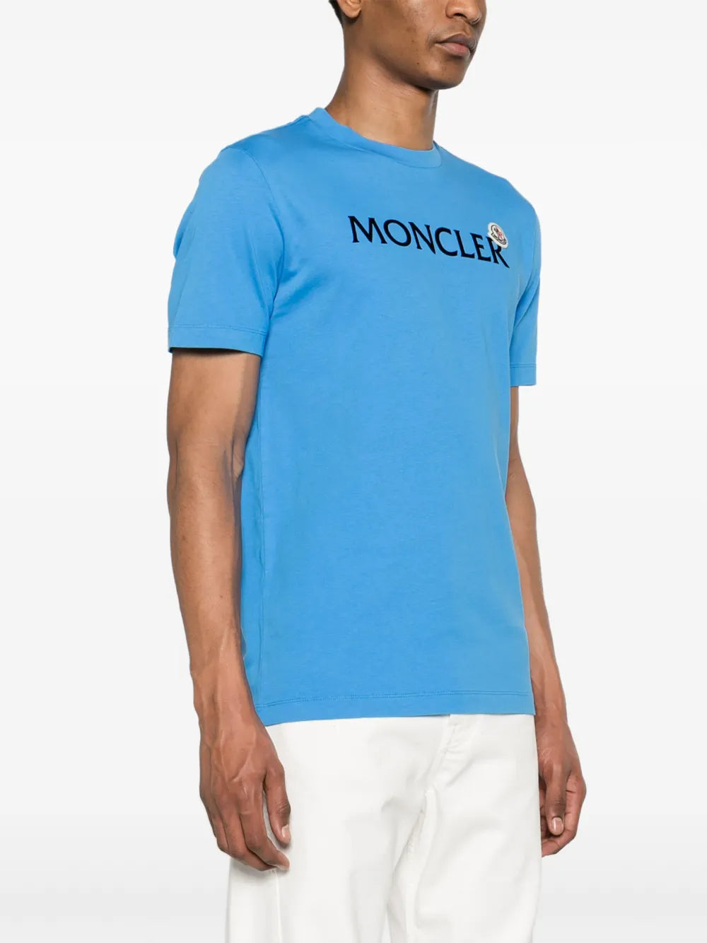 T-shirts T-shirt à logos Moncler Bleu Homme