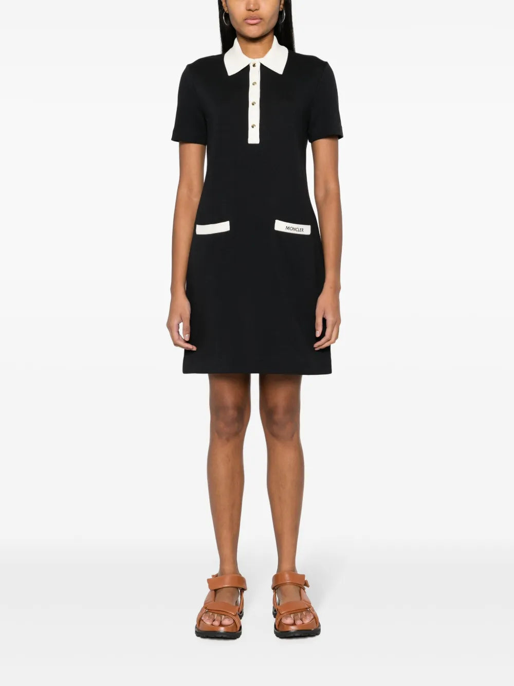 Robes Robe en maille fine Moncler Bleu foncé Femme