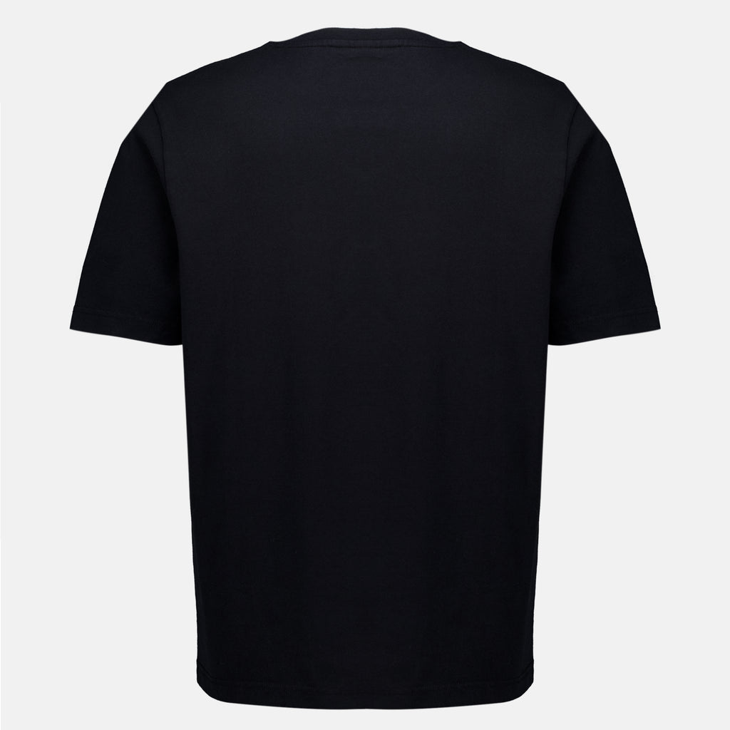 T-shirts Black Embroidered T-shirt Maison Kitsune Noir Homme