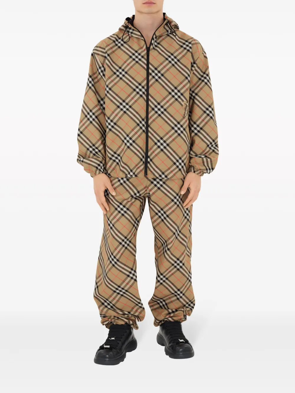 Pants Checkered Pants Burberry Beige Homme