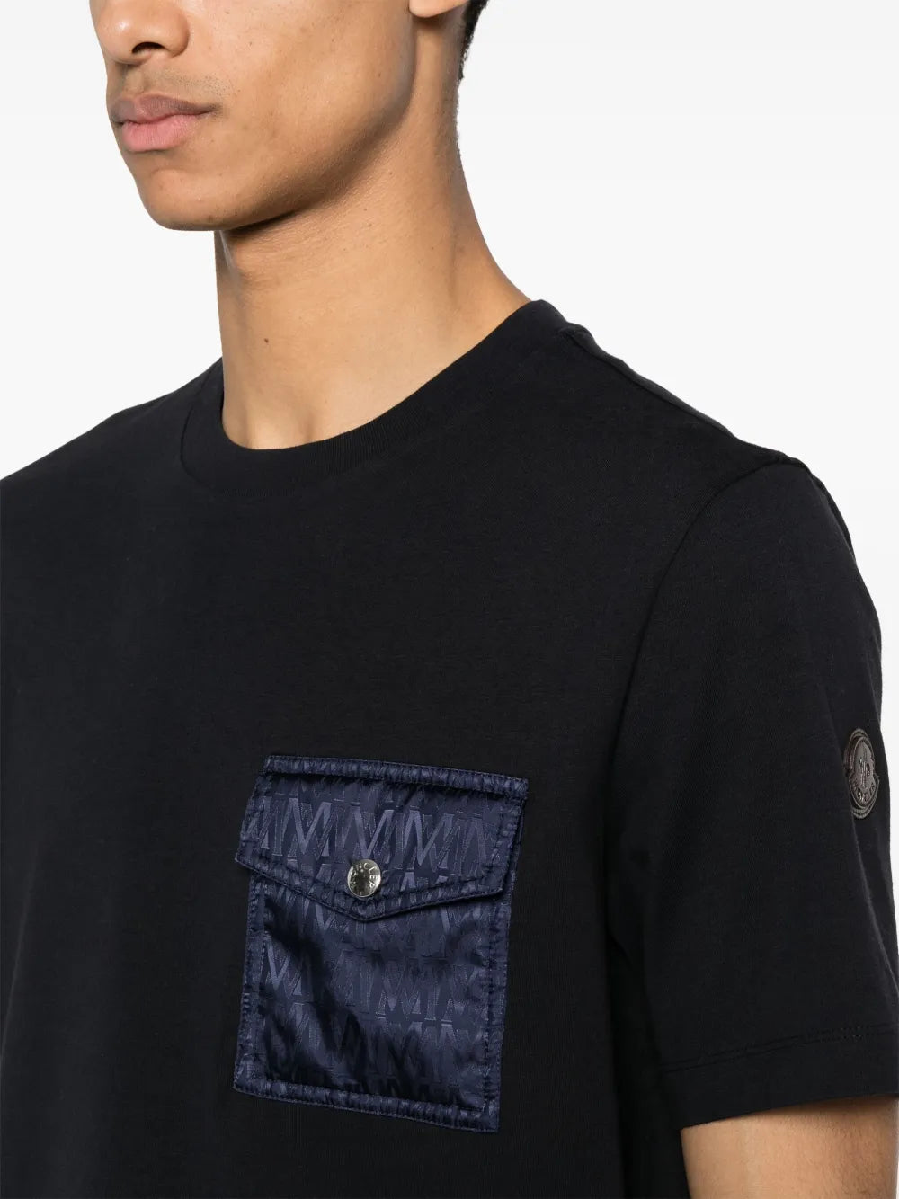 T-shirt T-Shirt con Taschino Moncler Blu scuro Homme