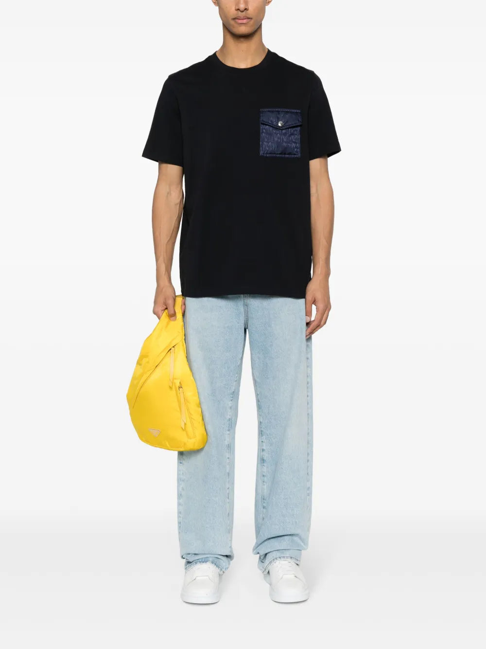 T-shirt T-Shirt con Taschino Moncler Blu scuro Homme