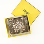 スモールレザーグッズ フェンディ ローマ ウォレット Fendi 茶色 Femme