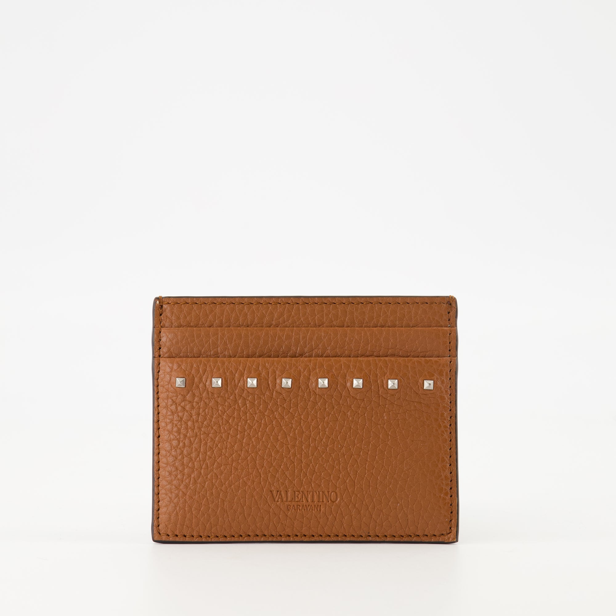 Petite maroquinerie Porta-cartões Rockstud Valentino Garavani Marron Homme