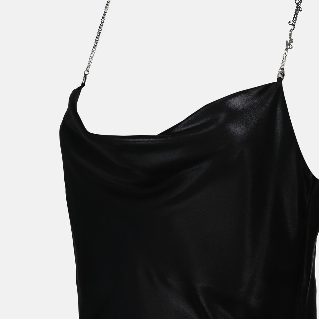 드레스 D-Minty Draped Dress Diesel 검은색 Femme